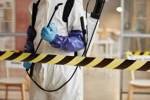 Professional Sewage Cleanup technician working in Montville, NJ